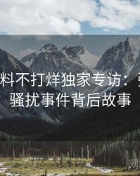 0370. 黑料不打烊独家专访：张博主谈骚扰事件背后故事